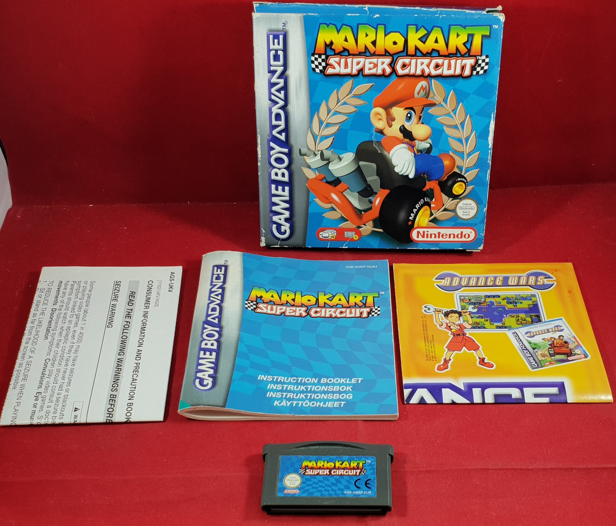 Mario Kart Super Circuit Gameboy Advance Boxed Game Retro Gamer Heaven 2833