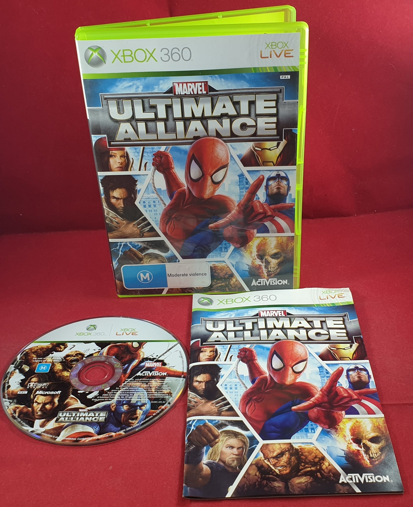 marvel ultimate alliance gold edition xbox 360