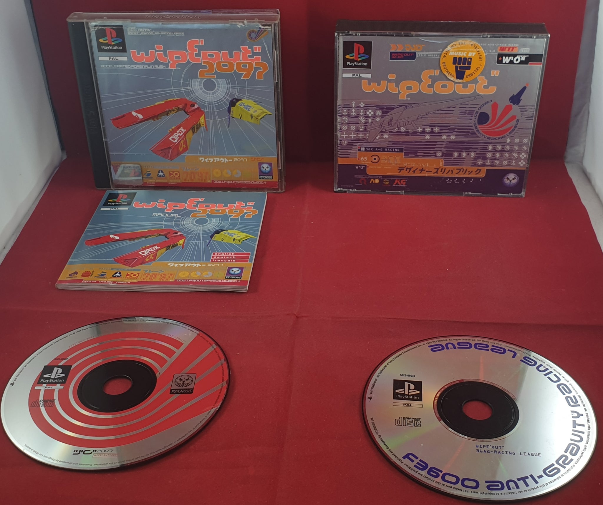 Wipeout & Wipeout 2097 Sony Playstation 1 (PS1) Game Bundle – Retro ...