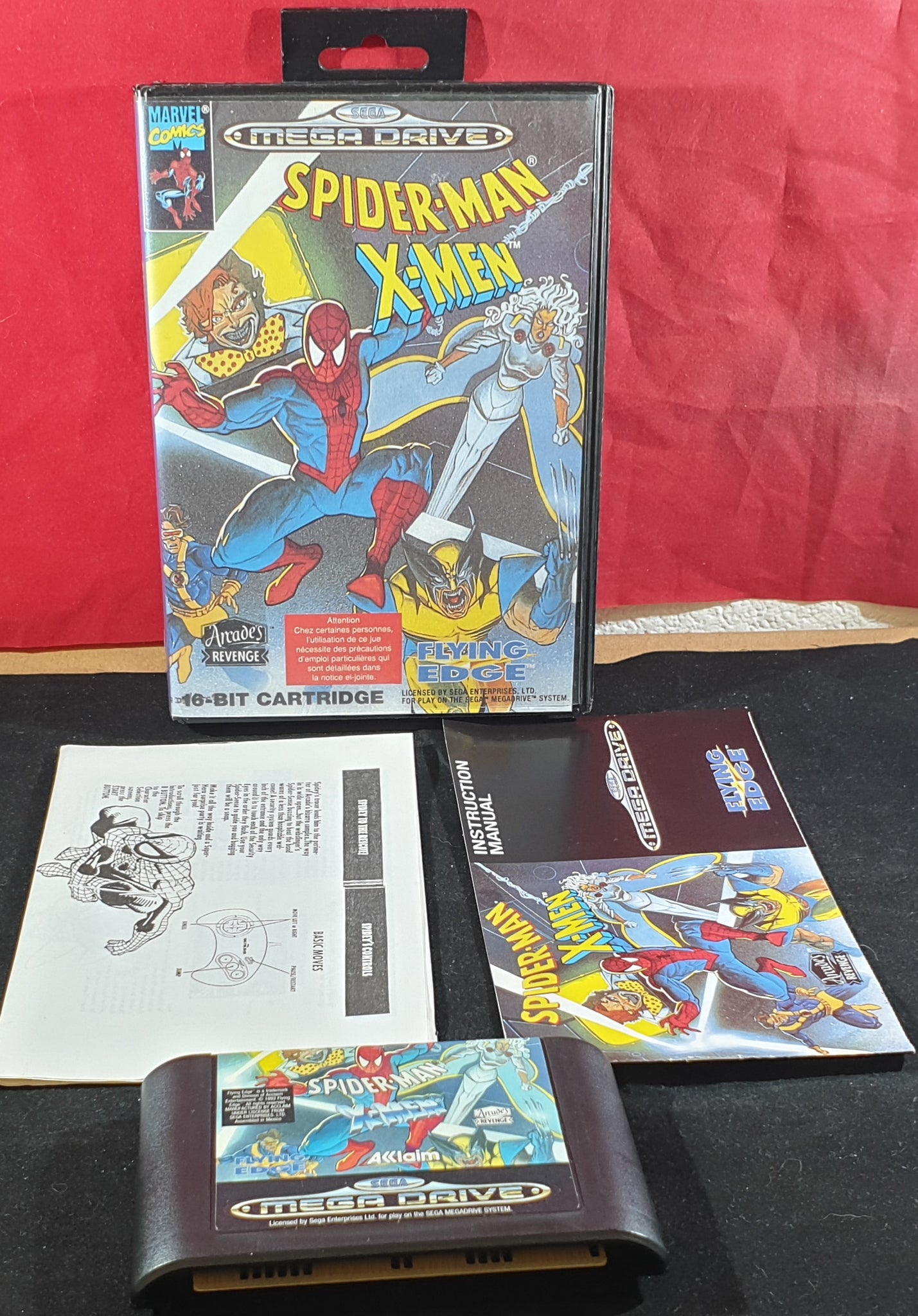 Spider Man X Men Arcades Revenge Rare Sega Mega Drive Game