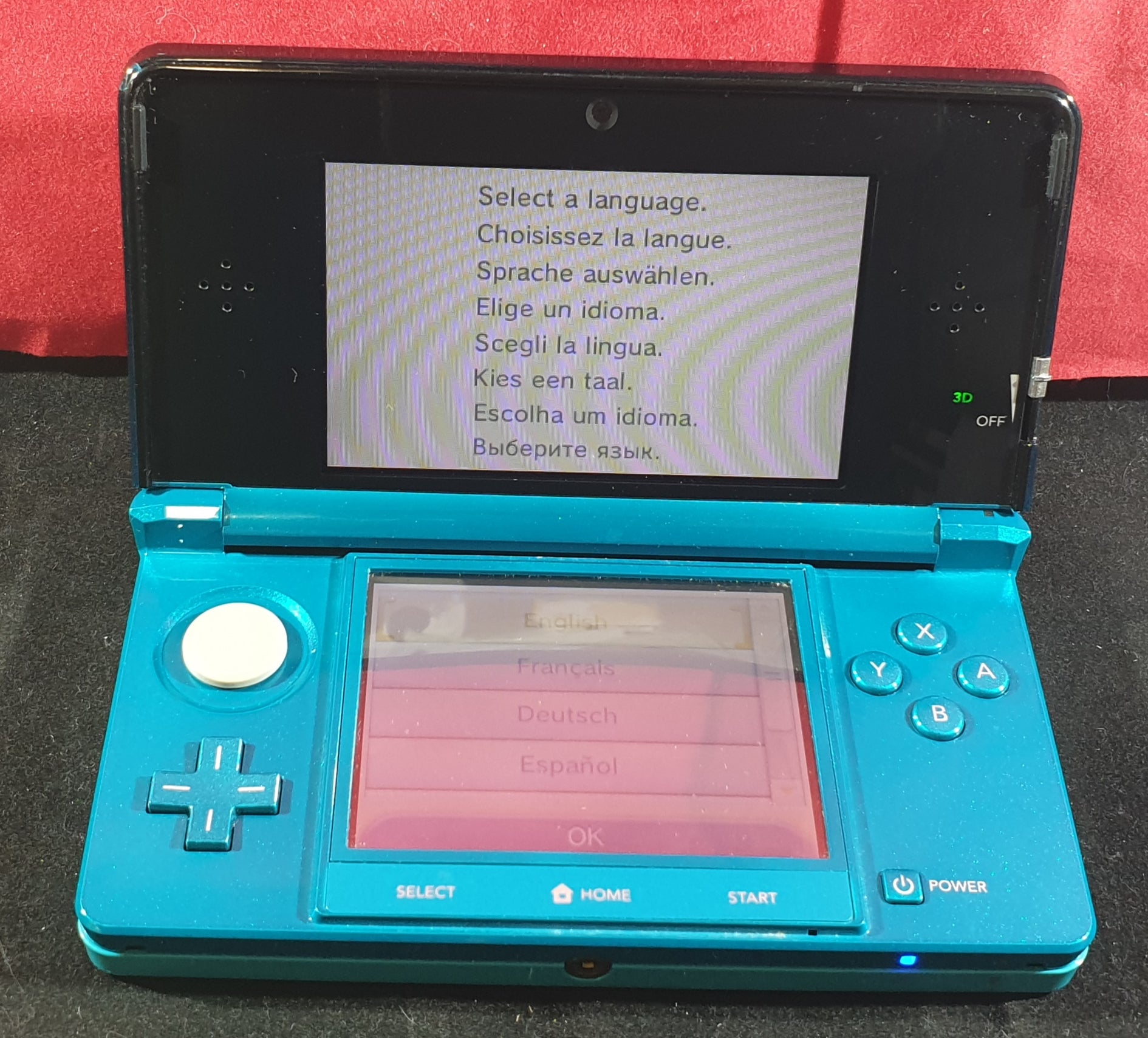 Turquoise Nintendo 3ds With Stylus Official Charger 2 Gb Sd Card Co Retro Gamer Heaven