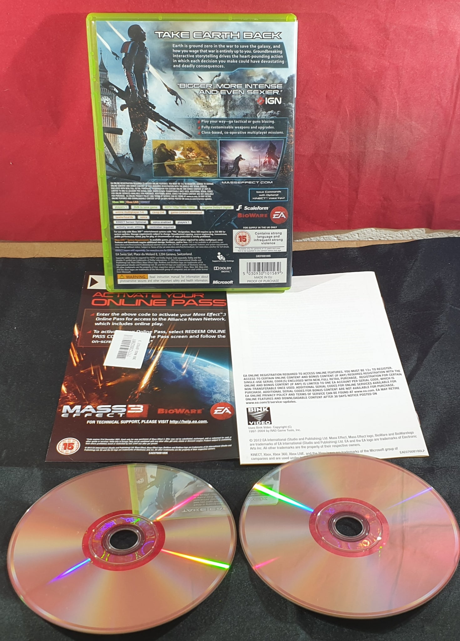 Mass Effect 3 Microsoft Xbox 360 Game Retro Gamer Heaven