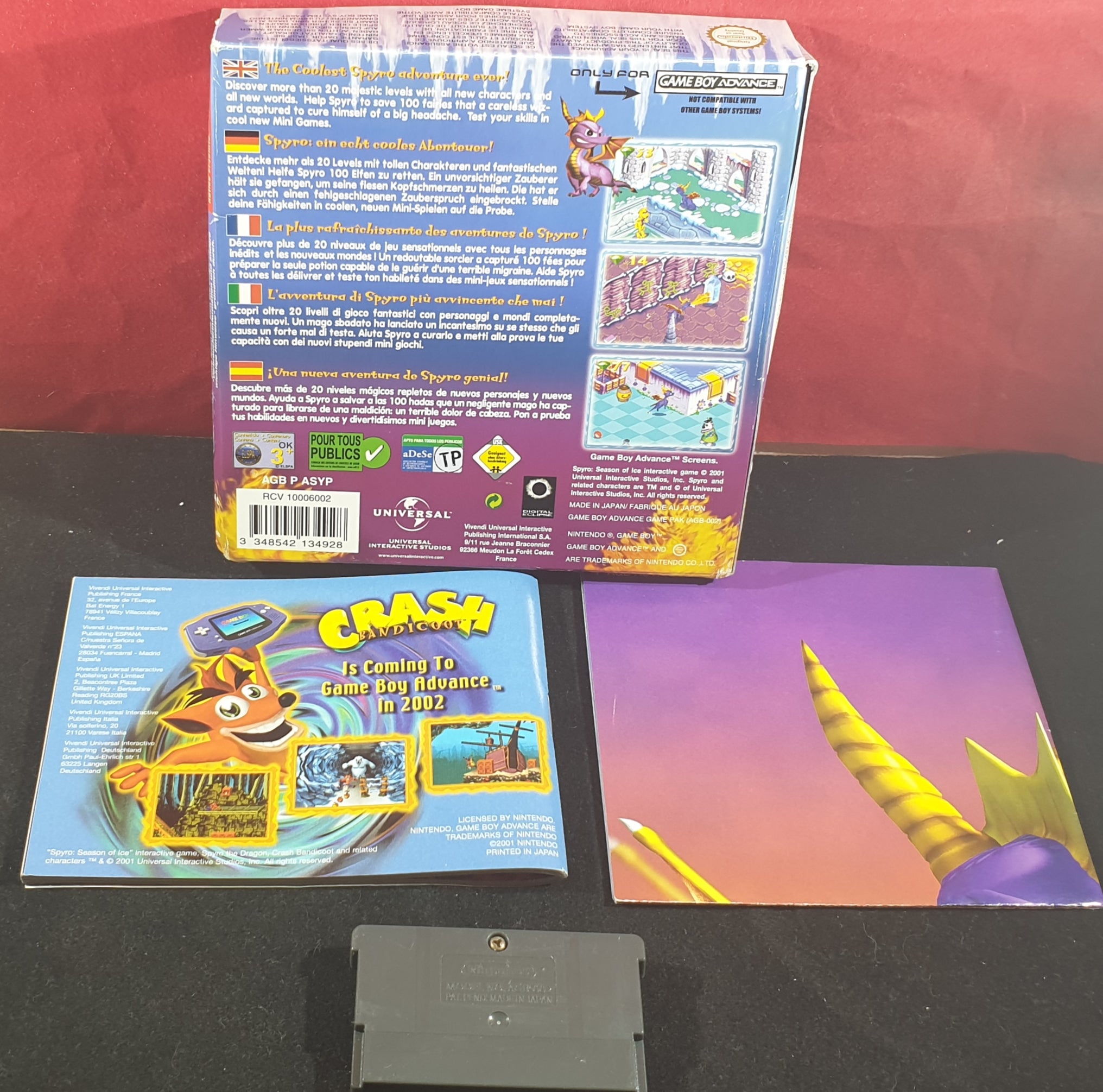 Spyro Season Of Ice With Poster Game Boy Advance Game Retro Gamer Heaven