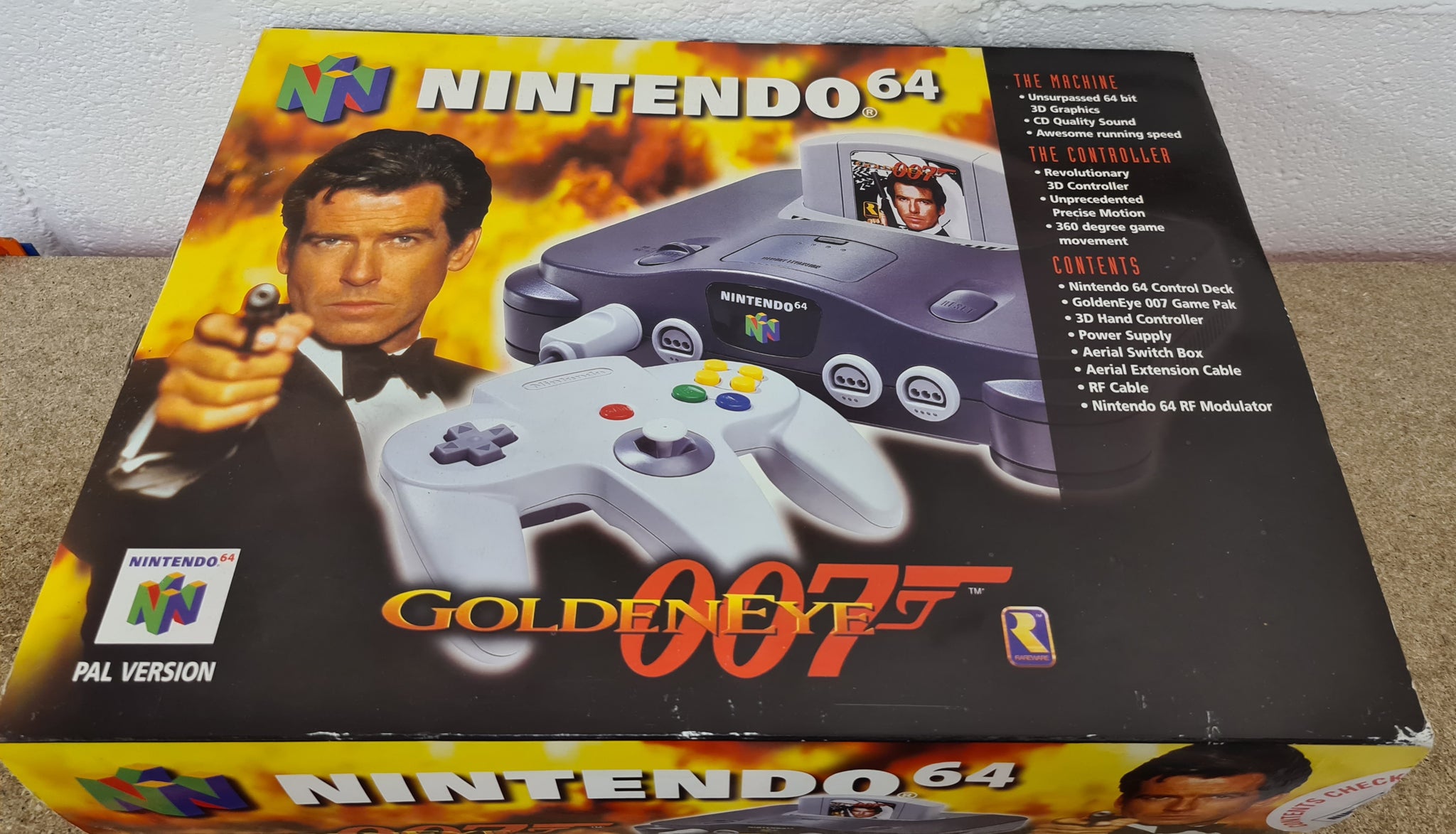 nintendo 64 goldeneye console