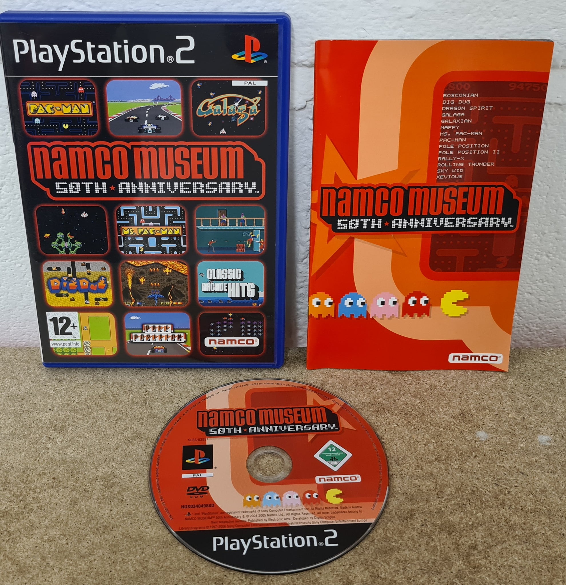 namco museum 50th anniversary ps2 cover