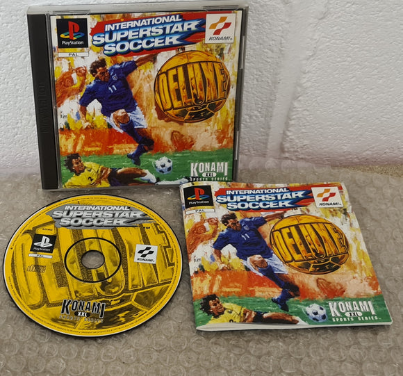 International Superstar Soccer Deluxe Sony Playstation 1 Ps1 Rare Ga Retro Gamer Heaven