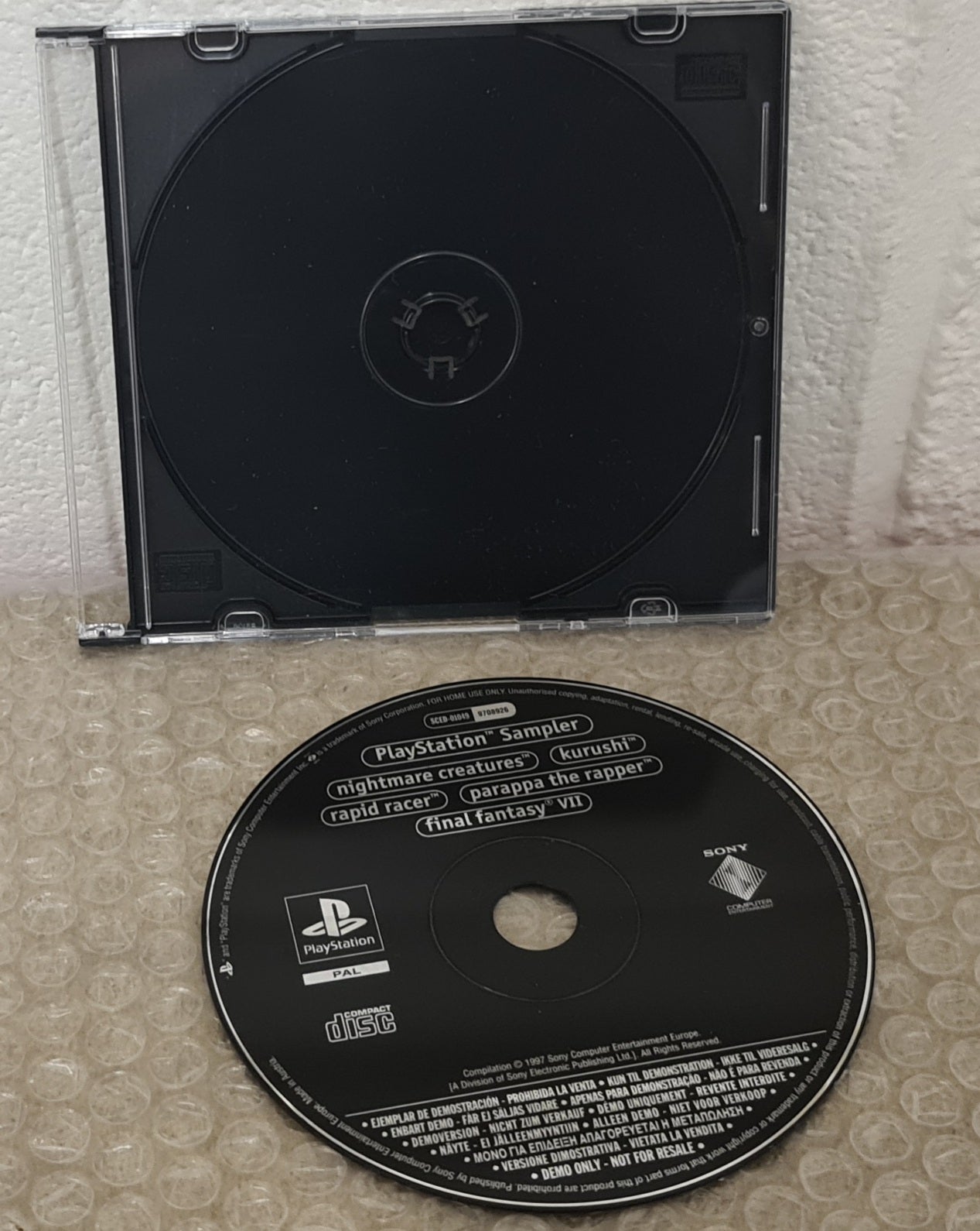 Playstation Sampler Sony Playstation 1 (PS1) Demo Disc Only – Retro ...
