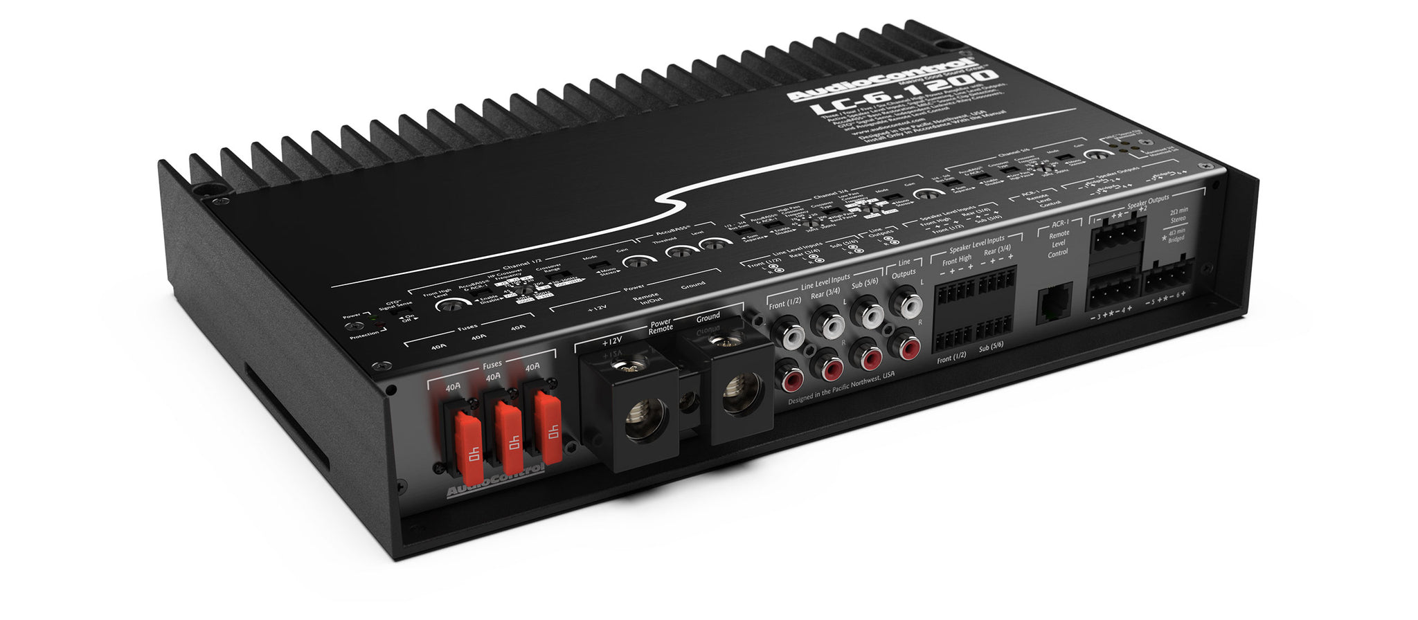 AudioControl LC6.1200 HighPower MultiChannel Amplifier with Accubas