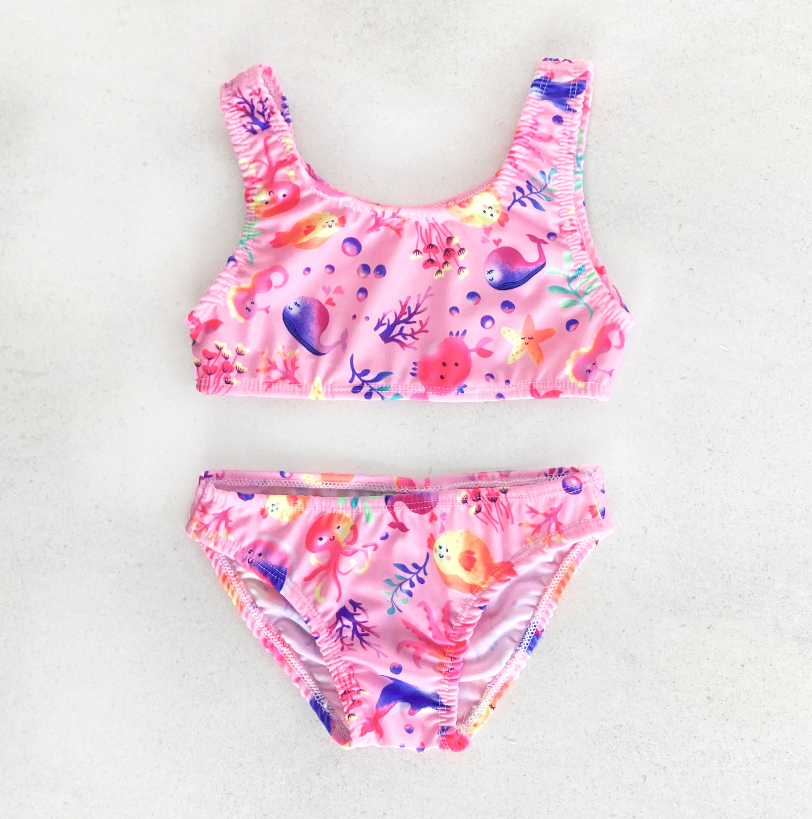 Kiddies Bikini Cozzie - SEA WORLD – Cookie Cutter Swimwear