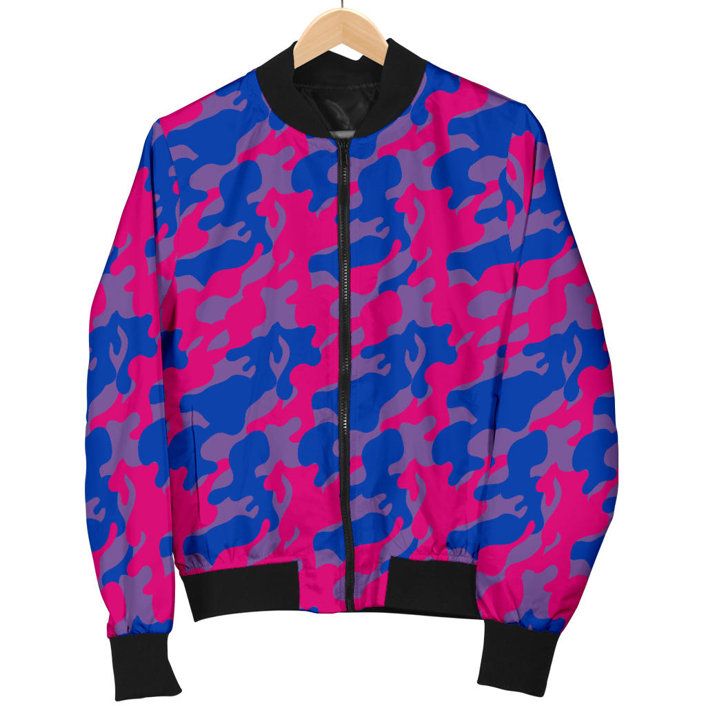 Women's Bomber Jacket - Bisexual Camouflage – Fashion4LGBT