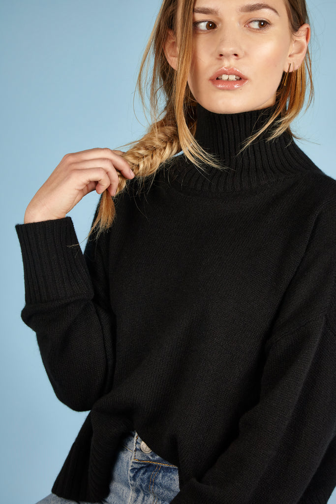 polo neck jumper womens