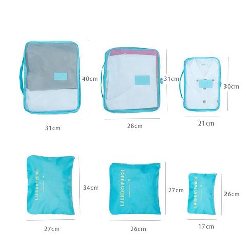 Set de 6 pièces de rangement pour valise