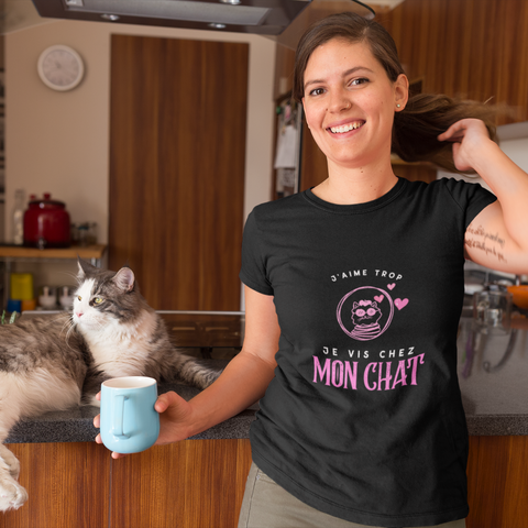 tee-shirt chat femme