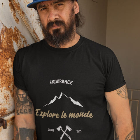 t-shirt-imprime-homme-explore-le-monde