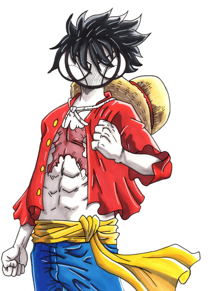 Monkey D Luffy Art Print Harth Creations