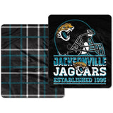 NFL Jacksonville Jaguars Double Sided Plush Cloud Throw 50”x60" Free Shipping
