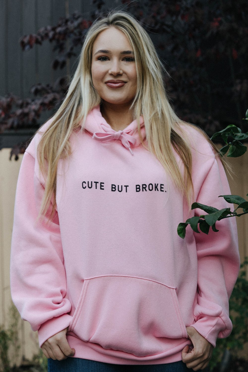 cute but broke hoodie