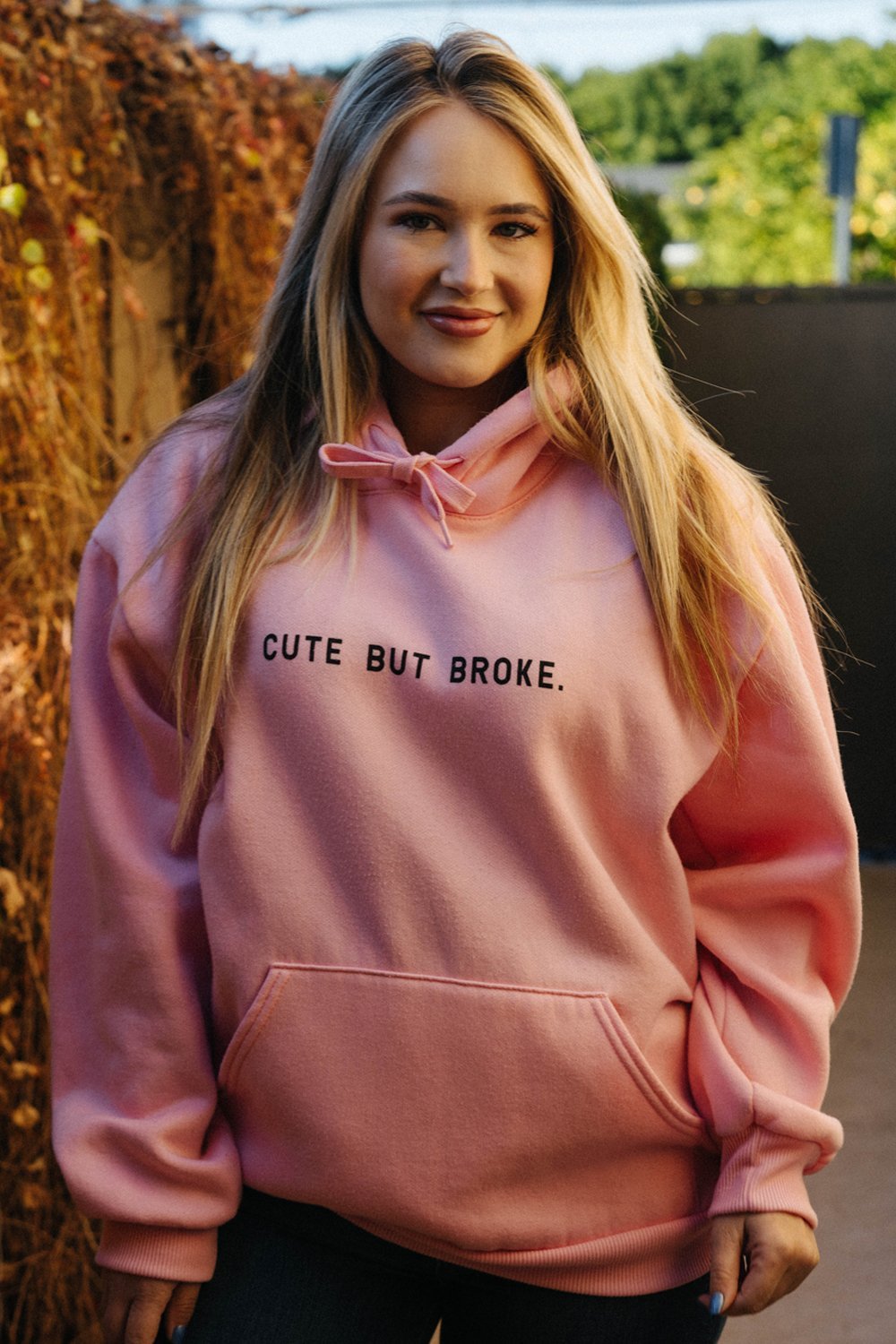 cute but broke hoodie