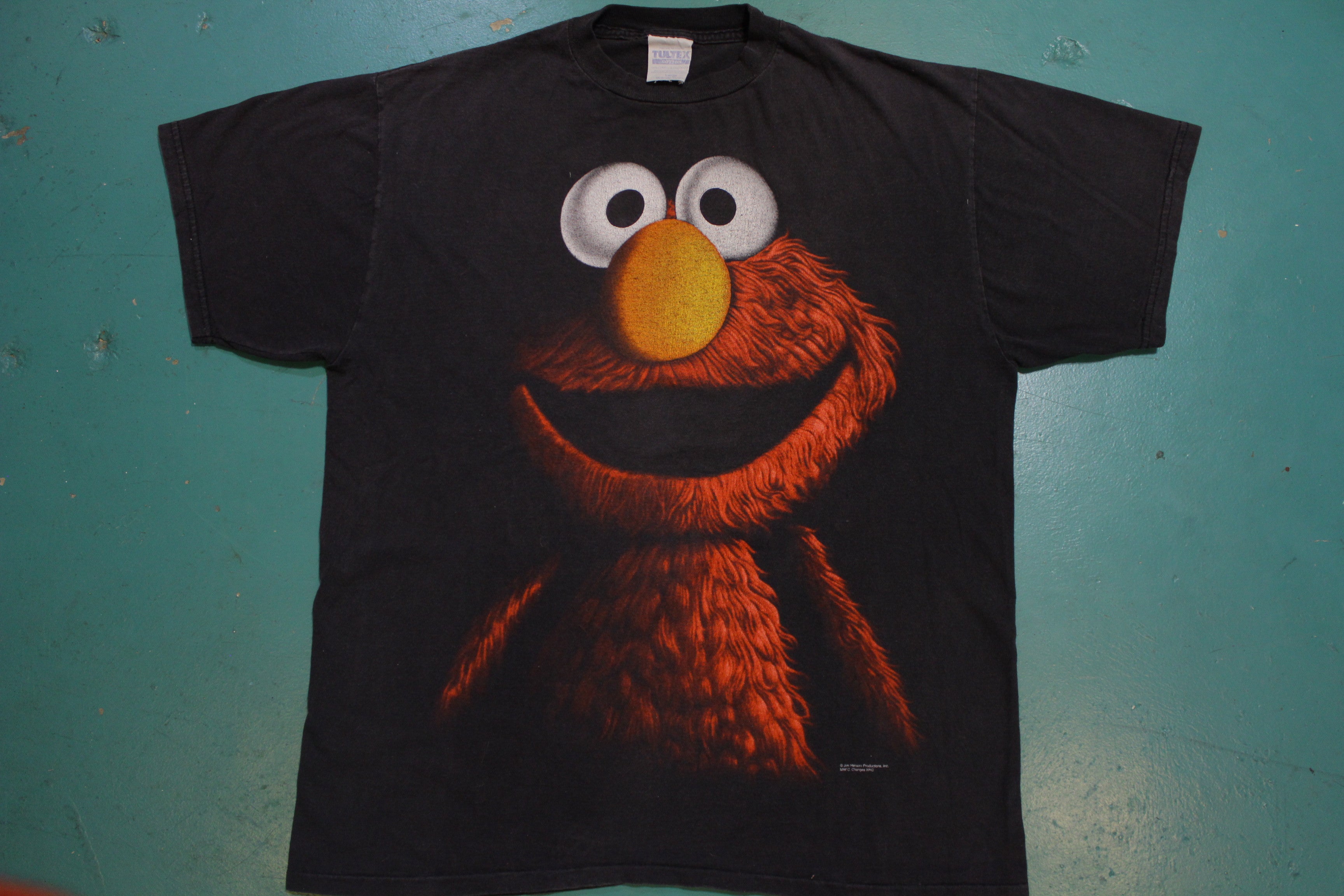 Elmo Large Print Vintage Jim Henson Sesame Street 90s Puppet