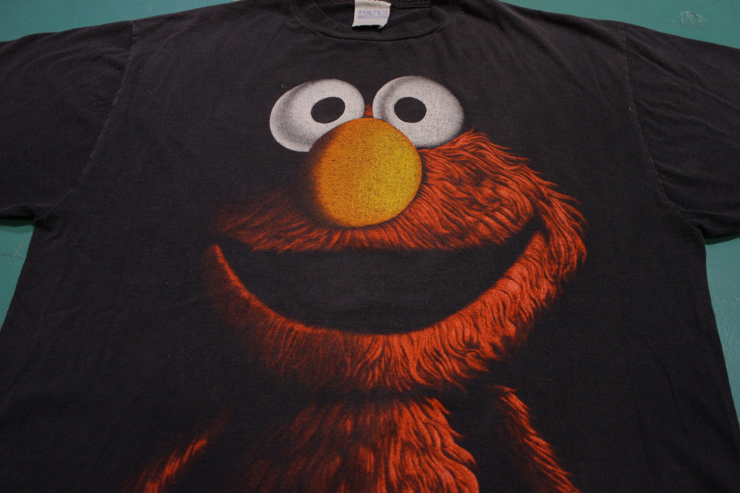 Elmo Large Print Vintage Jim Henson Sesame Street 90s Puppet