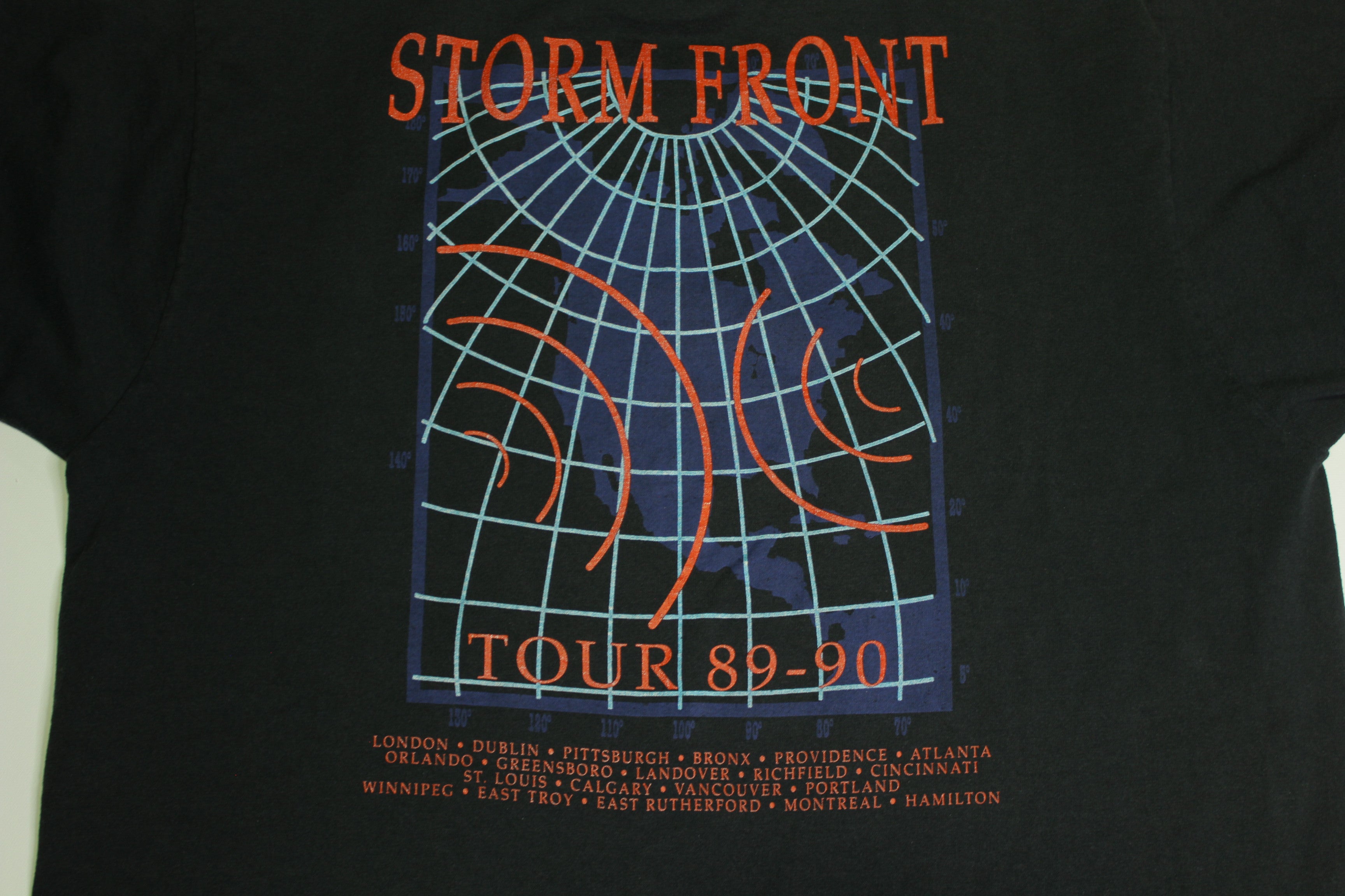 Billy Joel 1989-90 Storm Front Vintage 80's 90's Tour Concert T