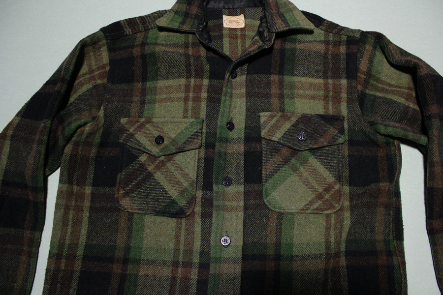 Roomy Richard Union Made Outerwear Vintage 50's 60's Flannel Button Up ...