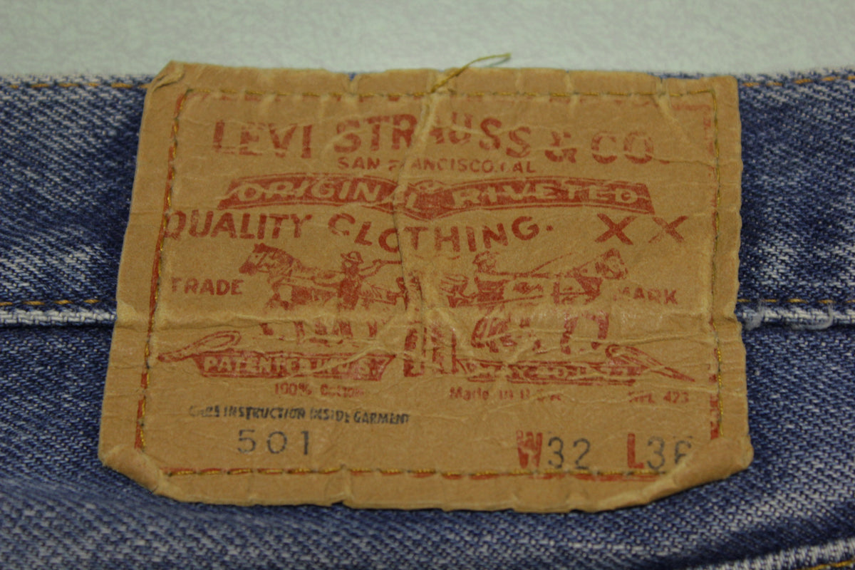 Levis 501 Selvedge Black Bar Tack #6 Stamp Vintage Redline Denim 
