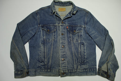 Levis 80's Vintage 70507-0217 Denim Blue Jean Trucker Jacket – thefuzzyfelt