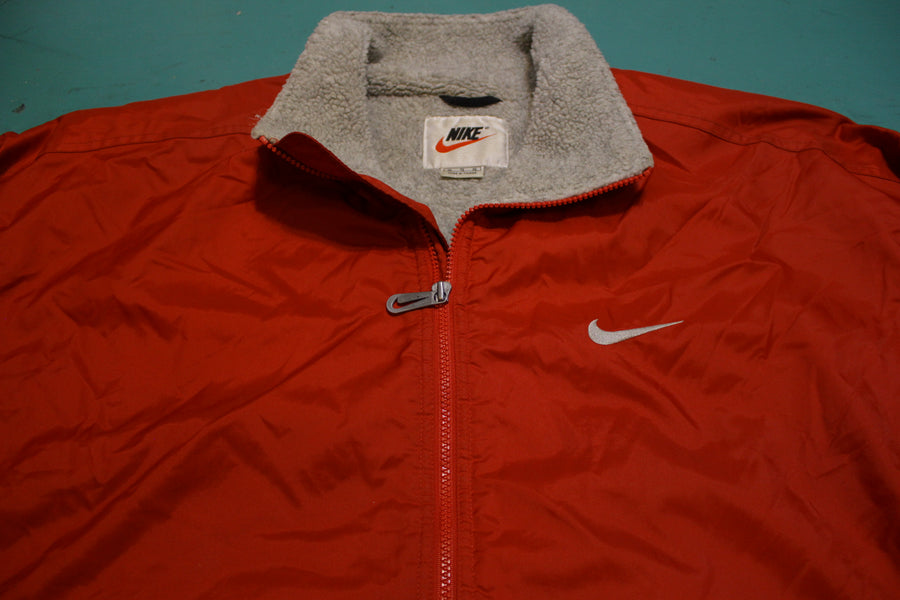 fleece lined windbreaker nike