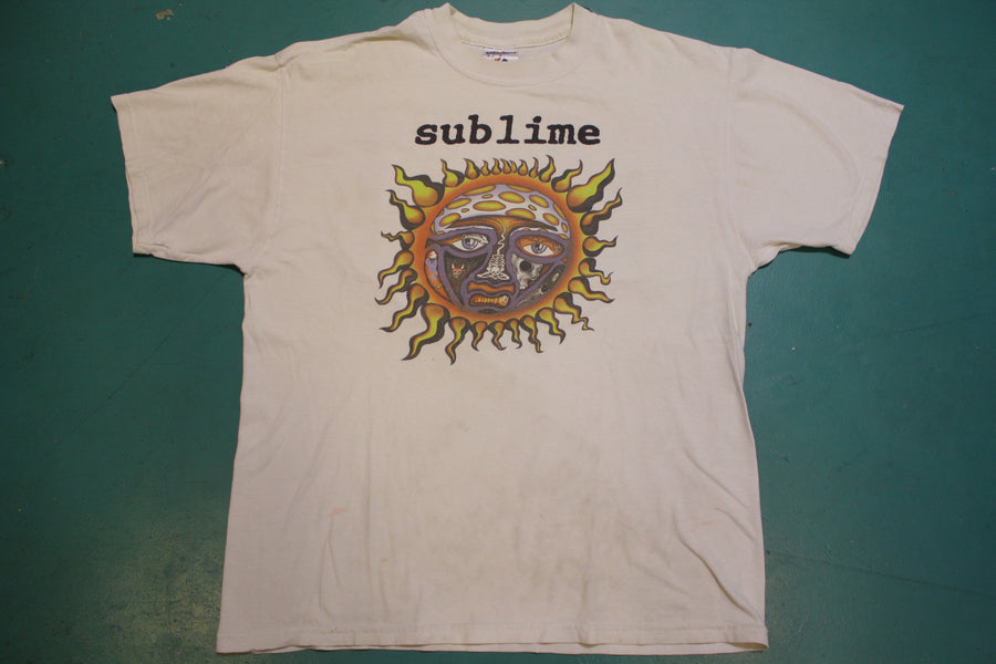 Sublime Skunk Records Long Beach CA 90's Vintage Crewneck Concert T-sh ...