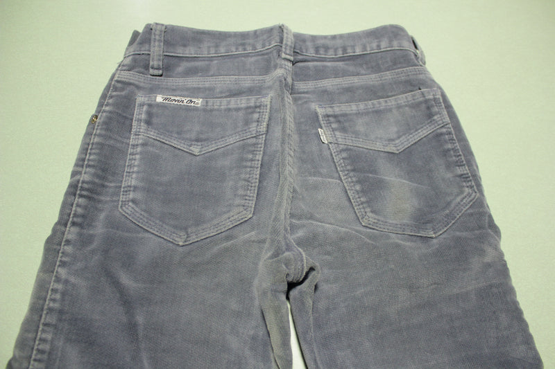 Levis Movin On Vintage 70's Corduroy Velour Flare Bell Bottom Jeans Pa ...