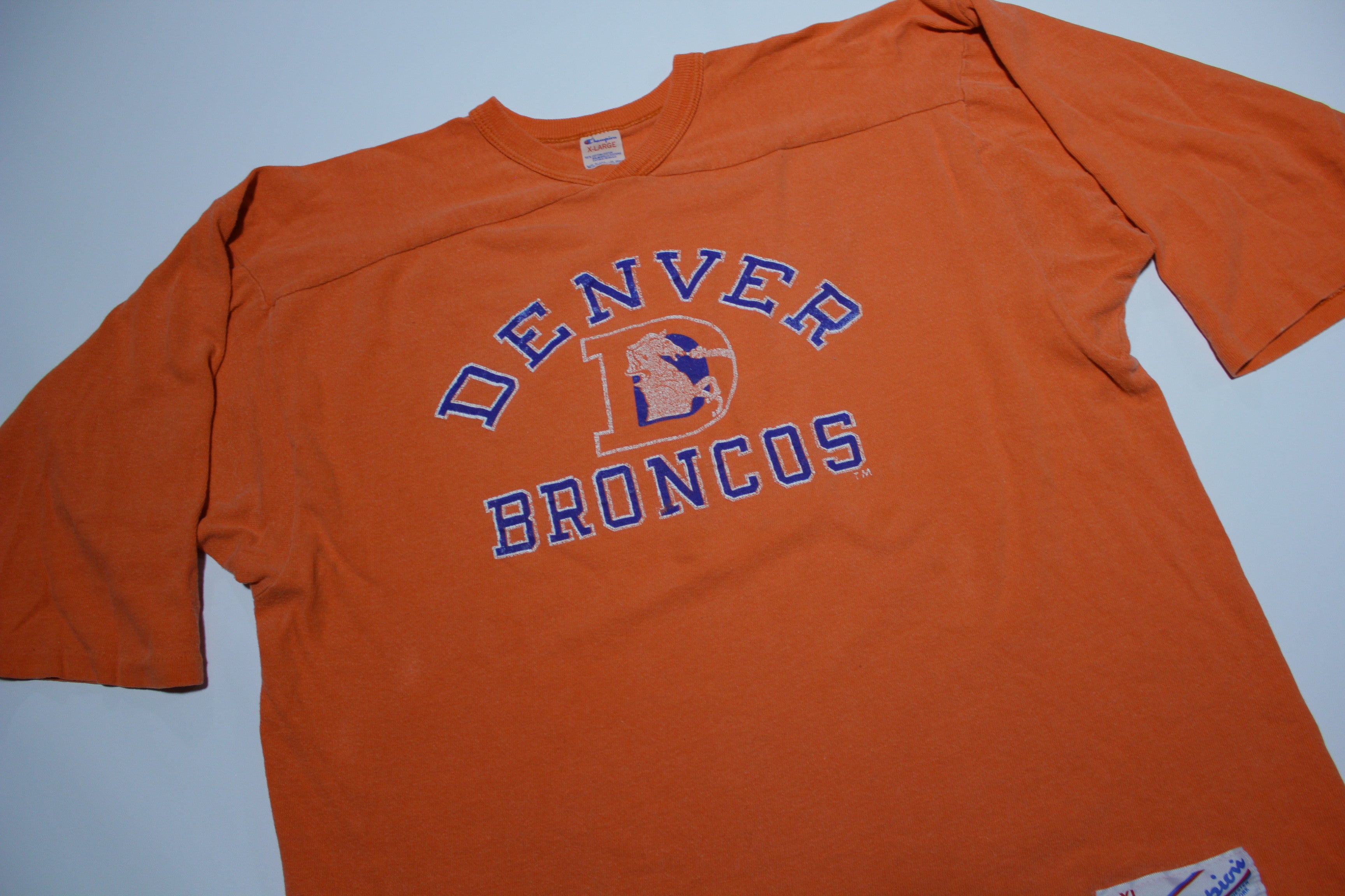 Denver Broncos Vintage 80's Champion Made in USA Jersey Single