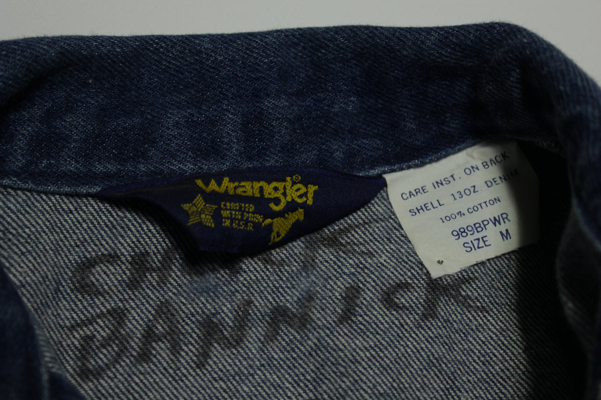Wrangler Vintage Denim 80's Made in USA Trucker Jean Jacket