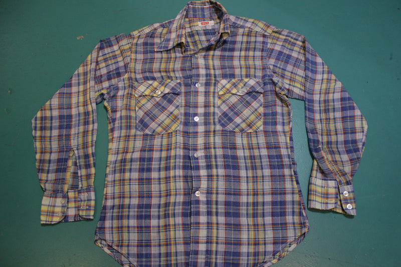 vintage levi's button up shirt