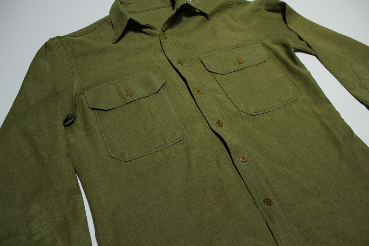 US ARMY WW2 M37 Wool Vintage 1940's Field Service Military Shirt With ...