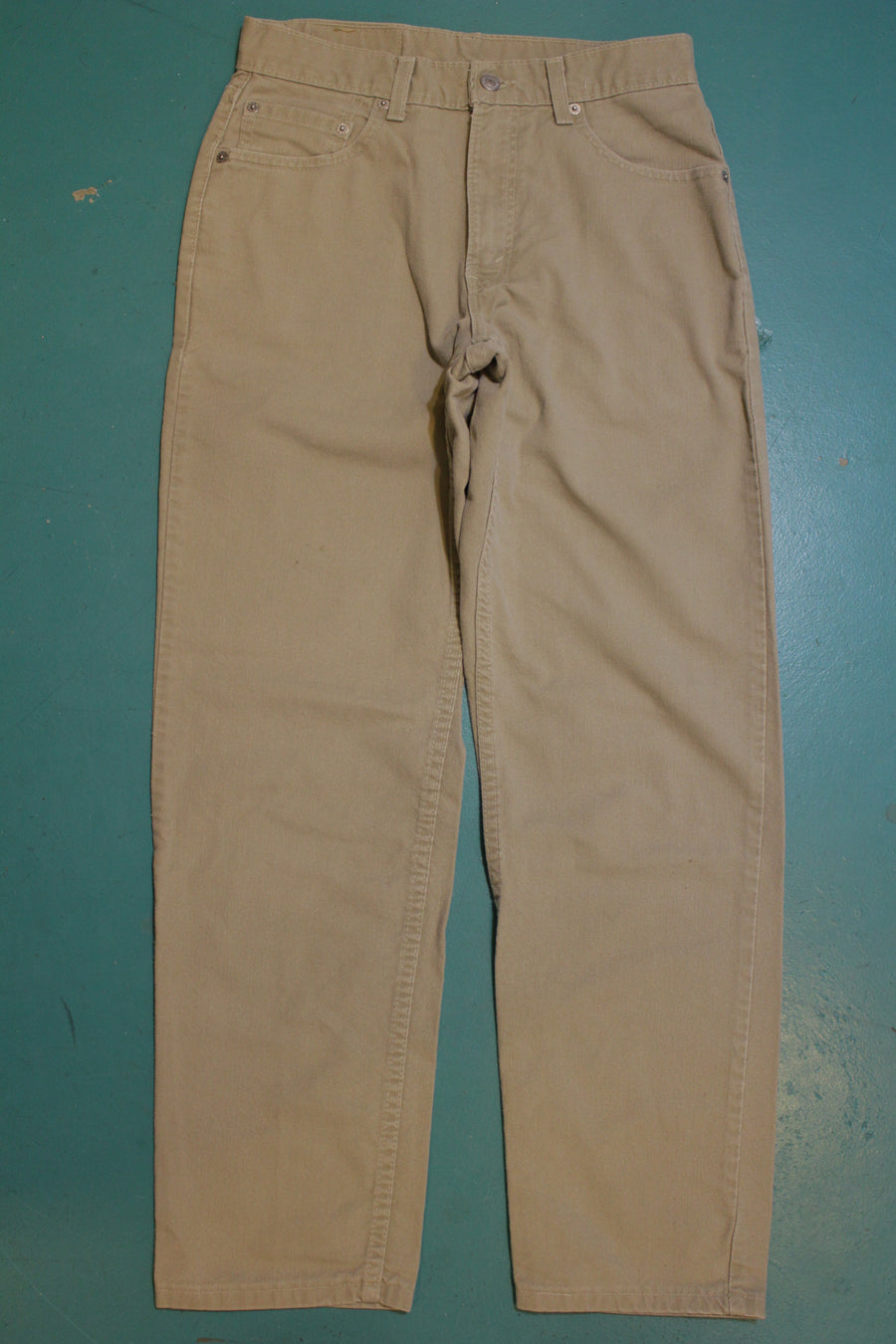 Levis Khaki 550 Made in USA Jeans Vintage 1990's Mint Denim One Wash ...