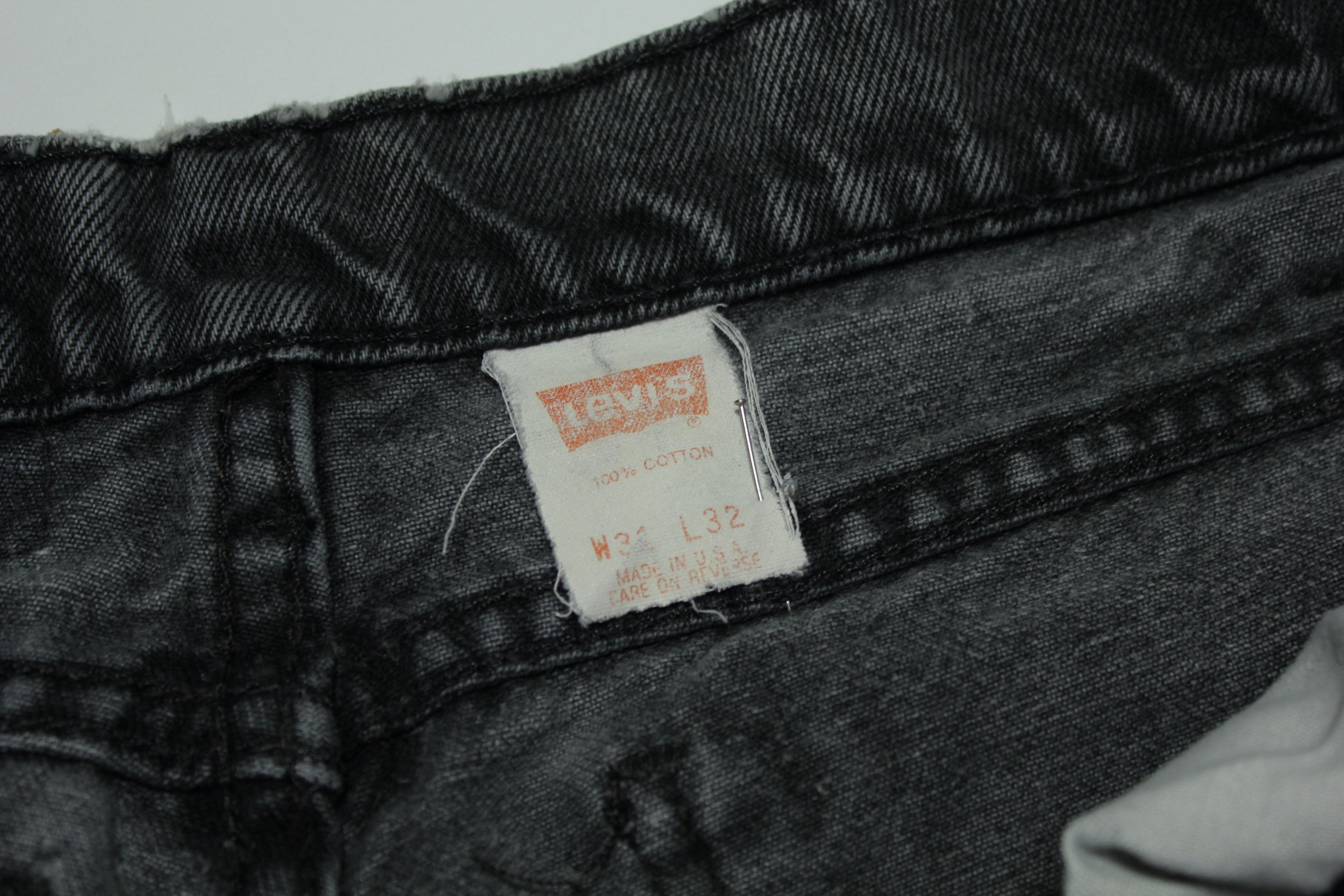 Levis 550 Vintage 80's Denim Grunge Punk Orange Tab Made in USA