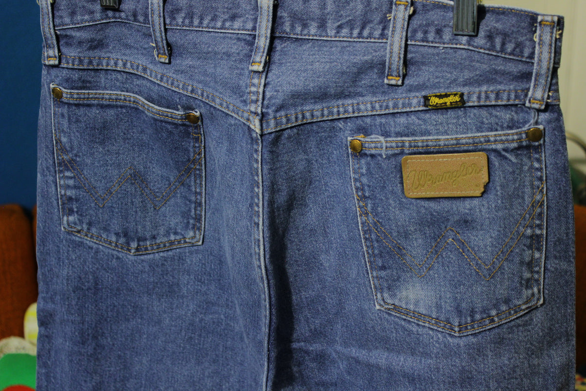 80s Wrangler Jeans Denim Made in USA 13MWZ Cowboy Cut – thefuzzyfelt
