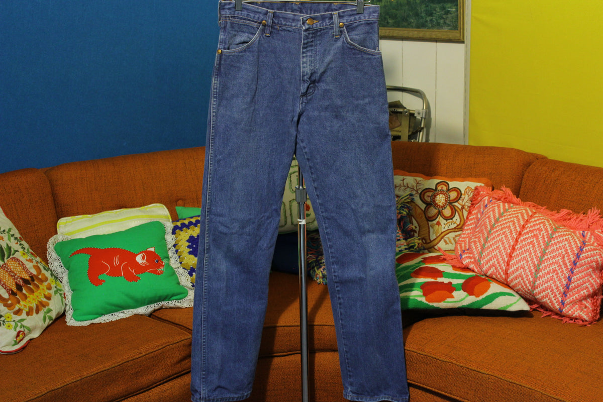80s Wrangler Jeans Denim Made in USA 13MWZ Cowboy Cut – thefuzzyfelt
