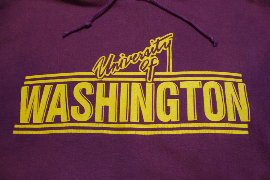 yellow university of washington sweatshirt