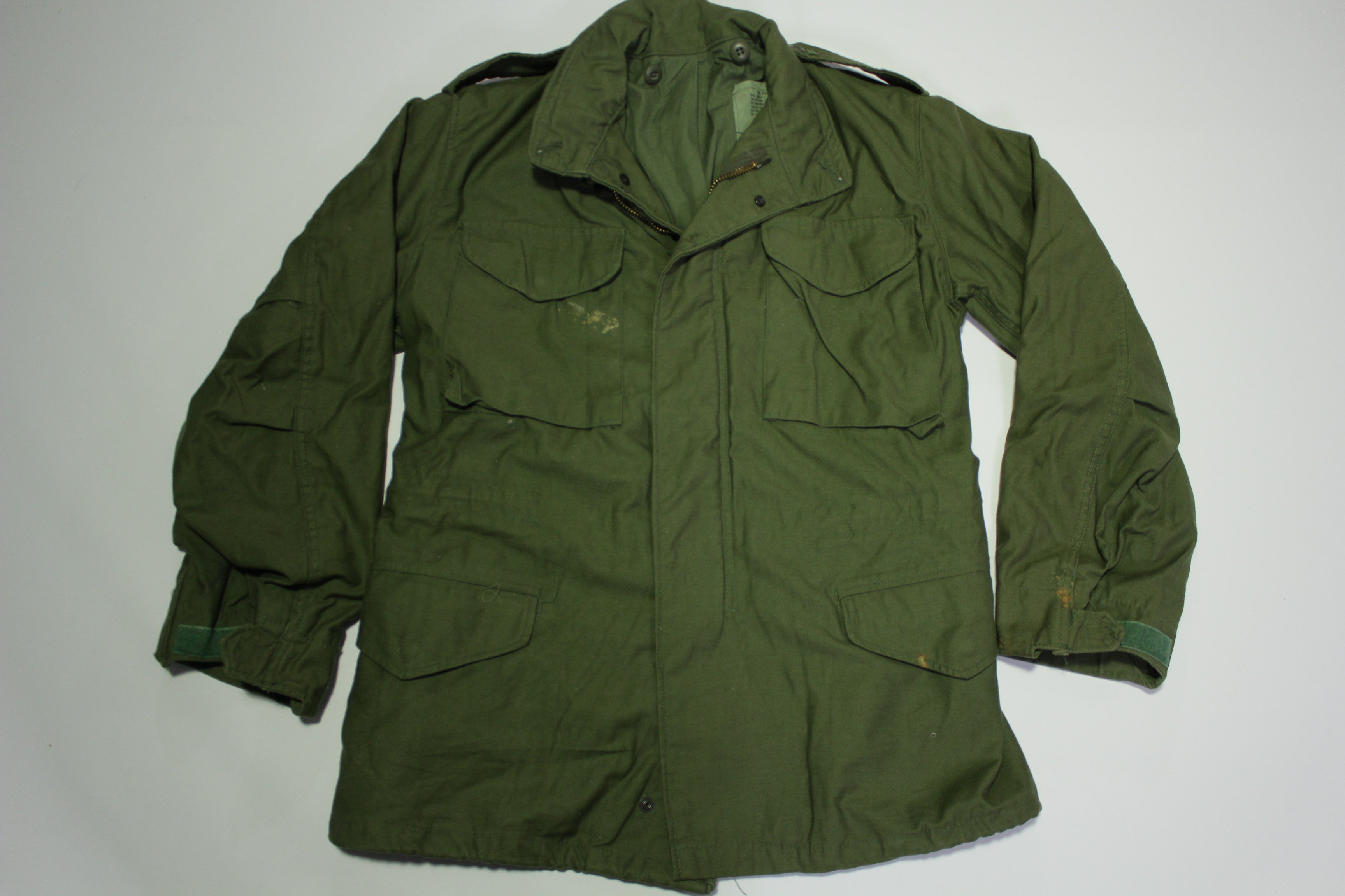 US Army Military M65 Cold Weather Field Jacket Og107 Small Short S