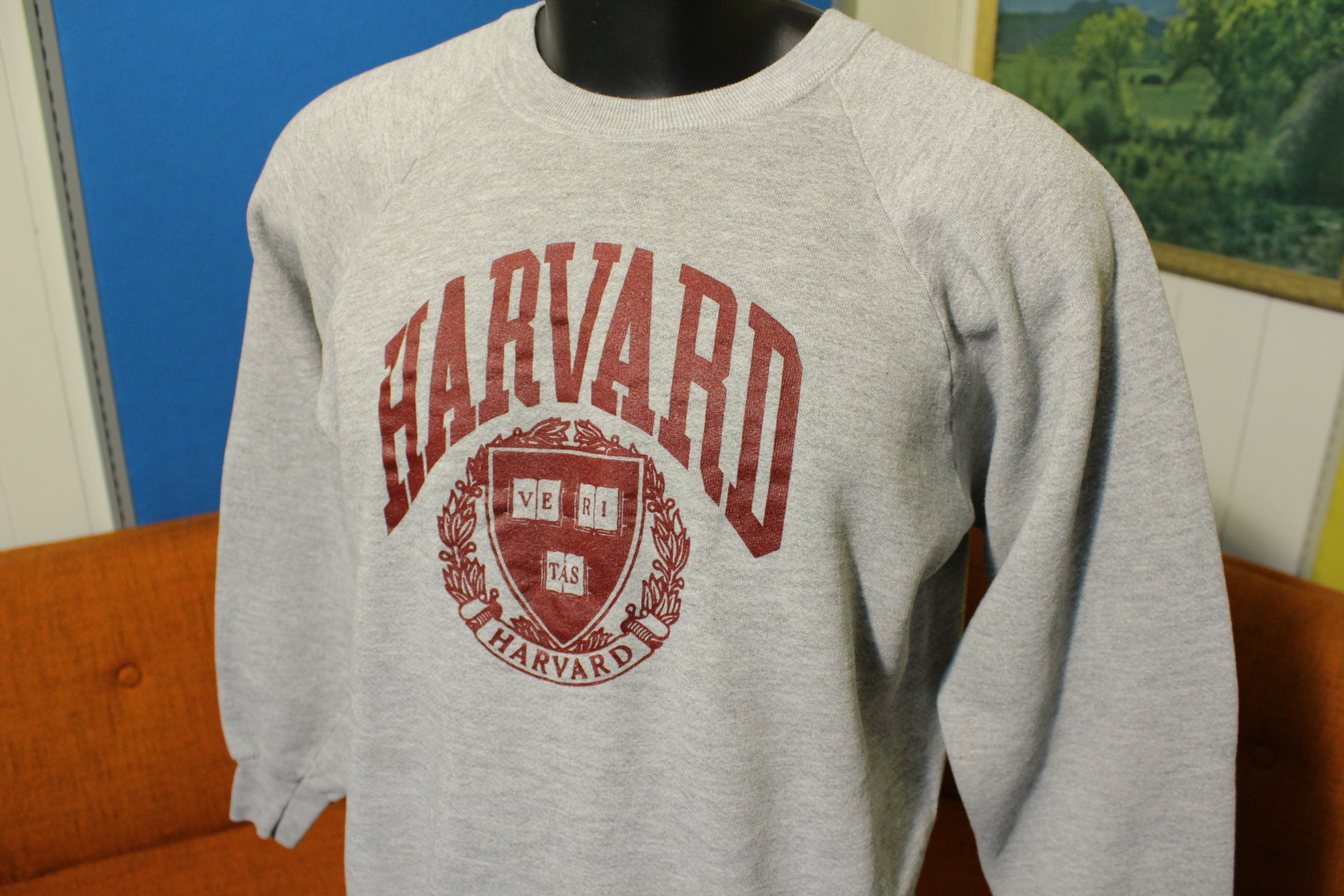 Harvard Veritas Arms Seal Of Approval Made in USA Vintage 80s Sweatshi ...