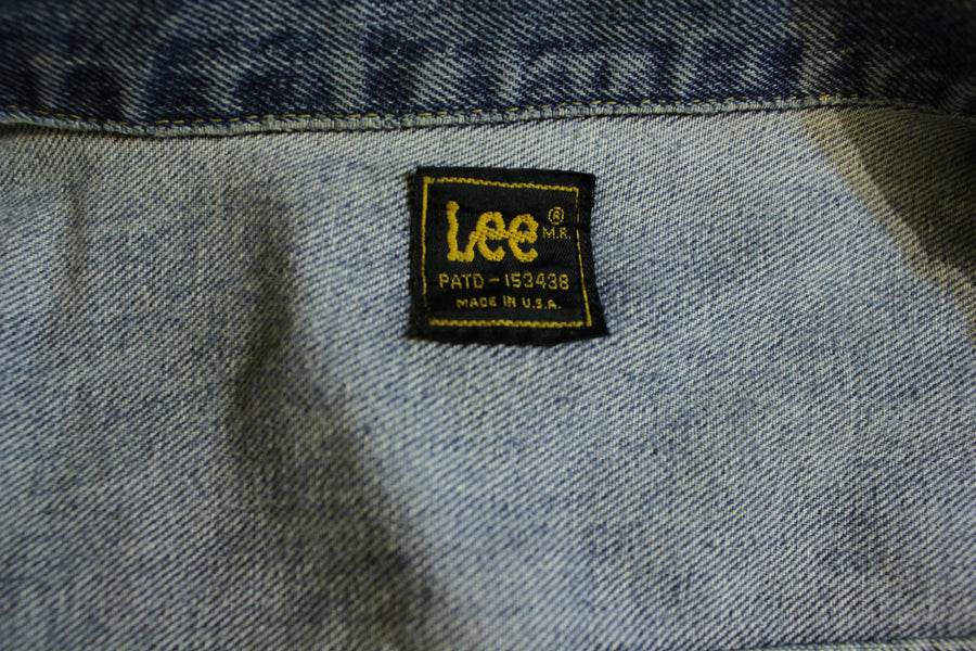 Lee Riders Vintage 70s Jean Jacket Black Label Made in USA 153438 Patd ...