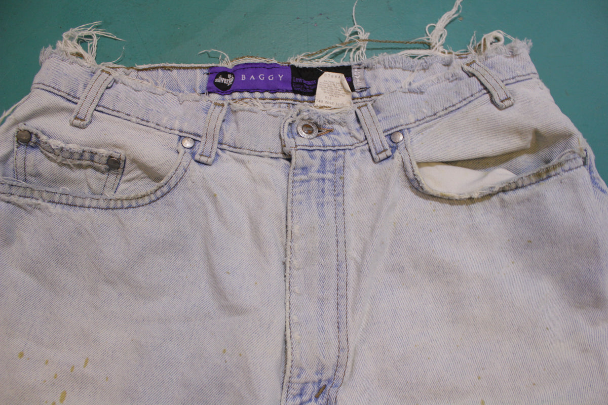 Levis Silvertab Baggy Vintage 90's Distressed Jean Shorts – thefuzzyfelt