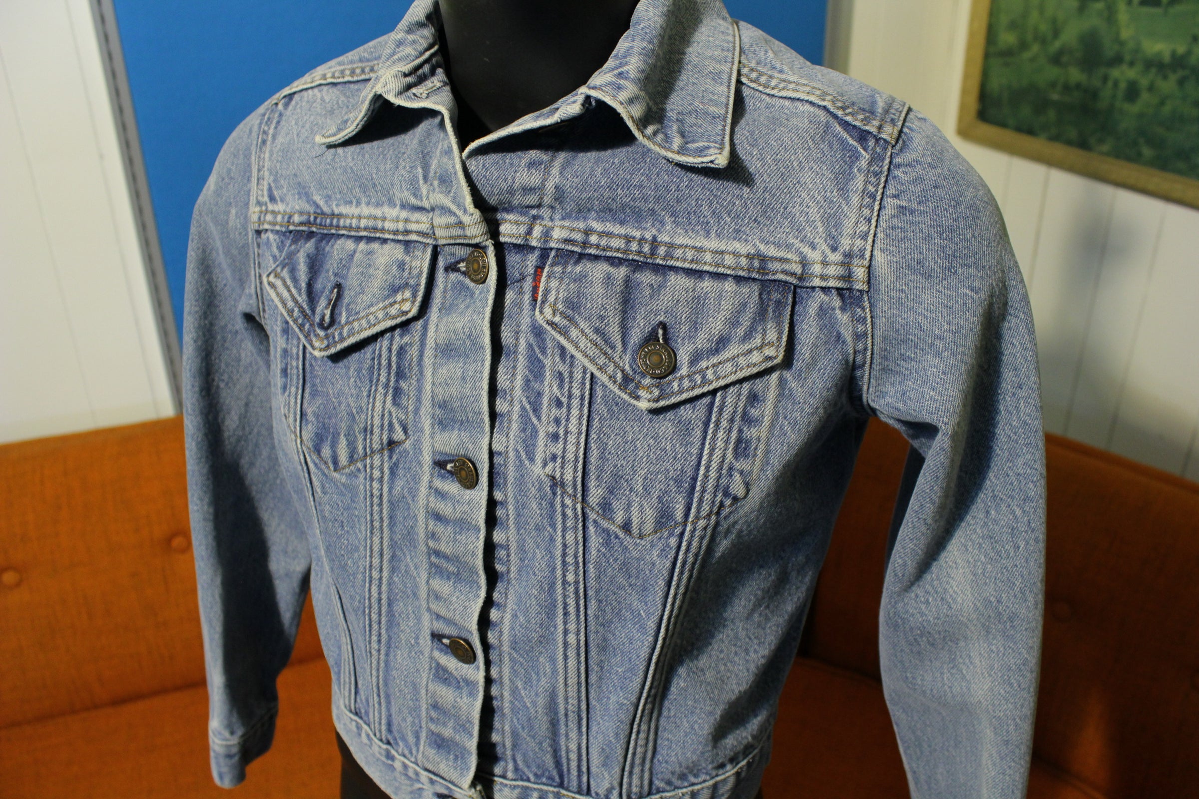 Levis 70's Trucker Jean Jacket 2 Pocket USA Made Denim Coat Blue Tab 7 –  thefuzzyfelt