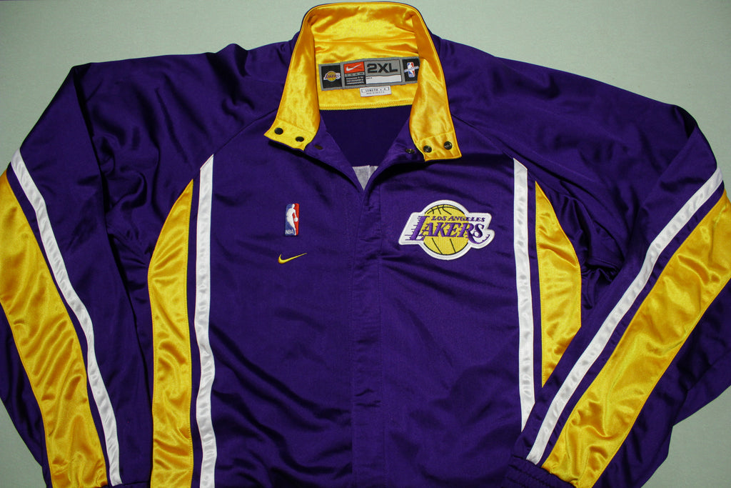 vintage lakers warm up jacket