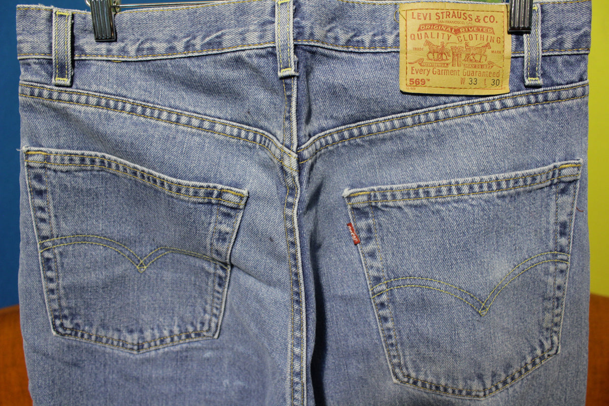 Levis Dry Goods Red Tab 569 Vintage 80's Loose Fit Jeans Made in USA M –  thefuzzyfelt