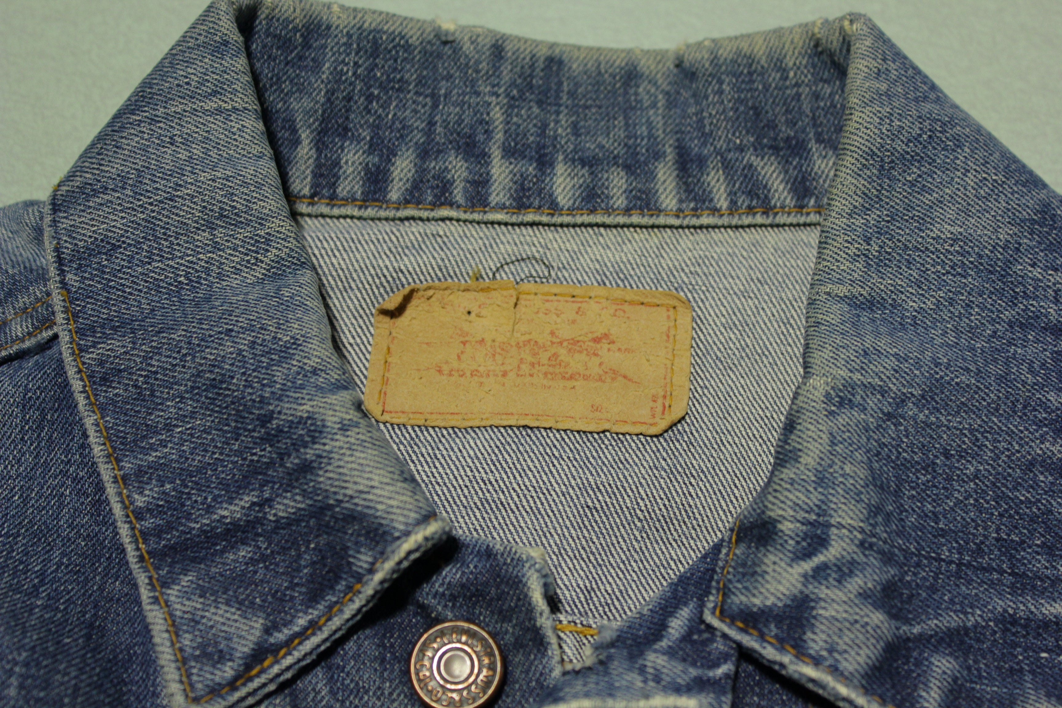 Levis Vintage Type III Late 1960's Big E 70505-0217 Jean Jacket