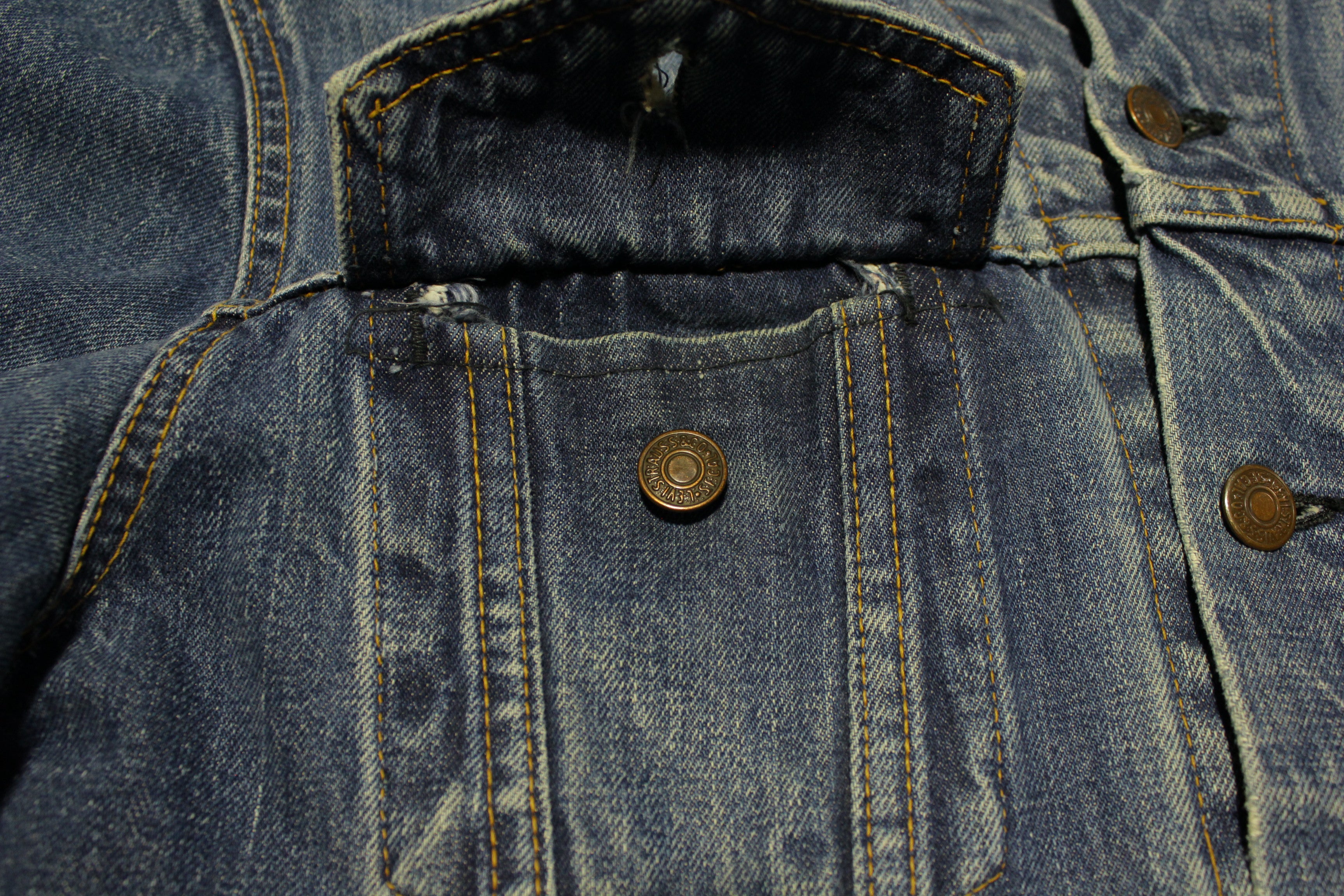 Levis Vintage Type III Late 1960's Big E 70505-0217 Jean Jacket