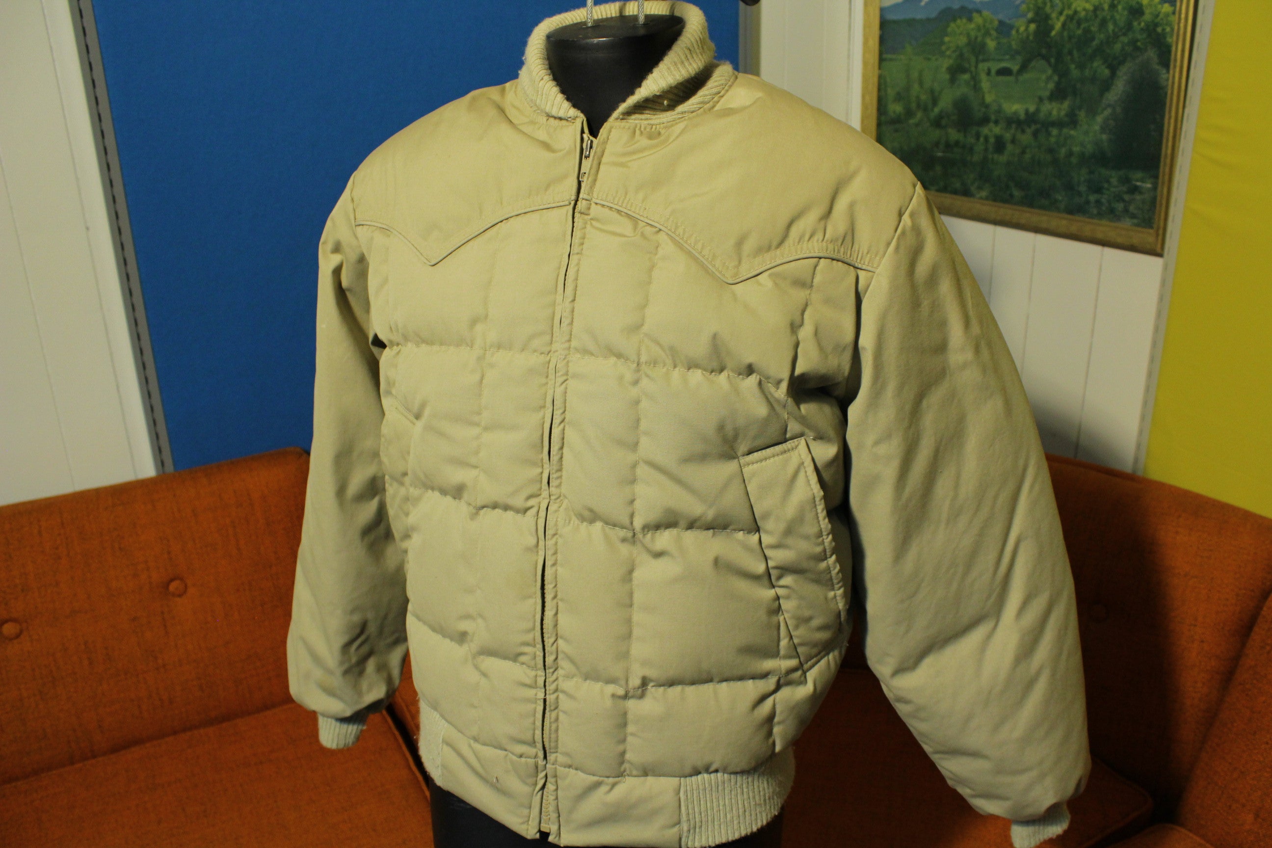 Gewoon doen Populair Kritisch Tempco Vintage Goose Down Quilt Jacket Coat Beige USA Made Mens Medium –  thefuzzyfelt